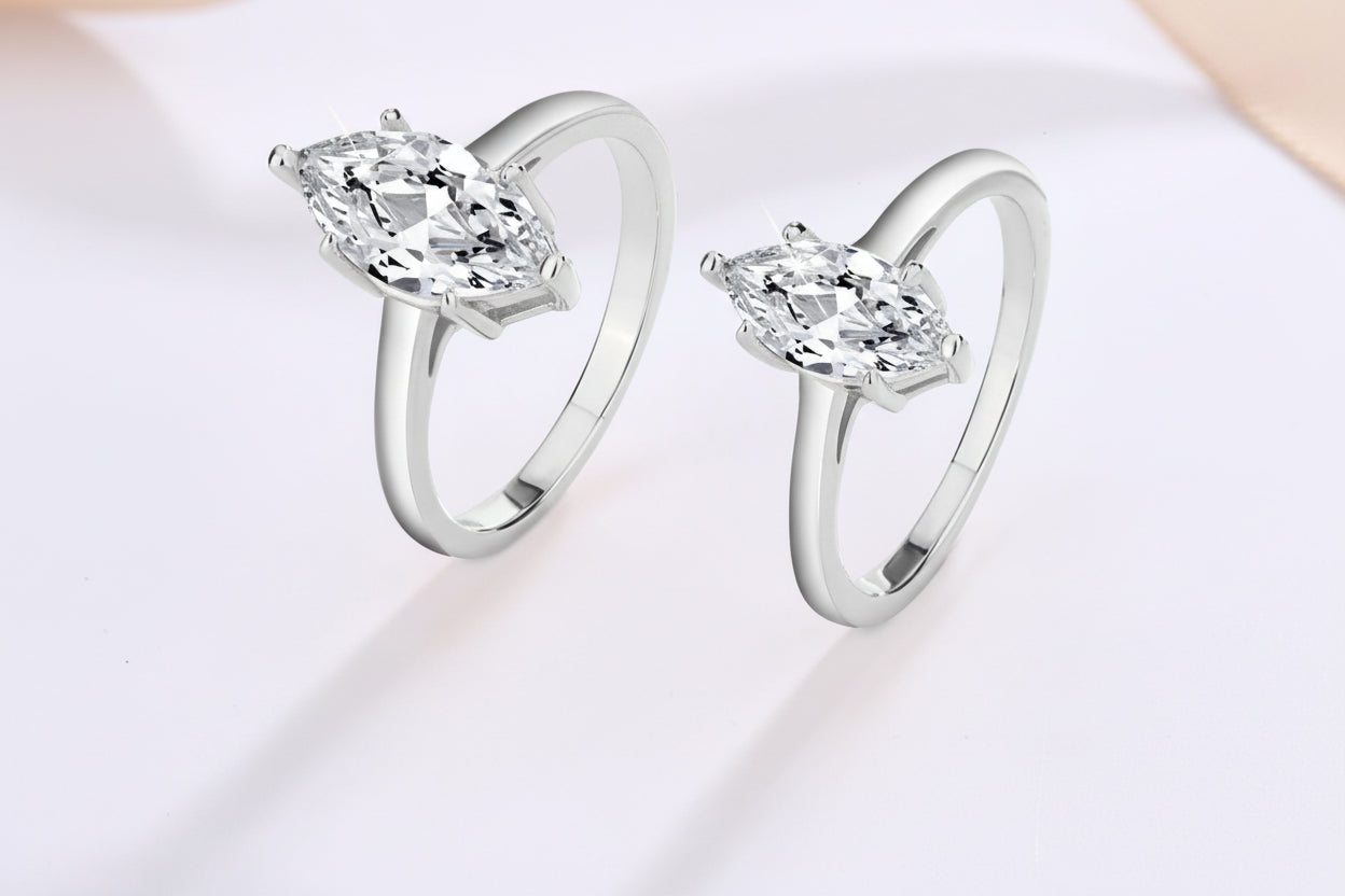 Impimo 1/2 CT Moissanite Multiple Shape Ring