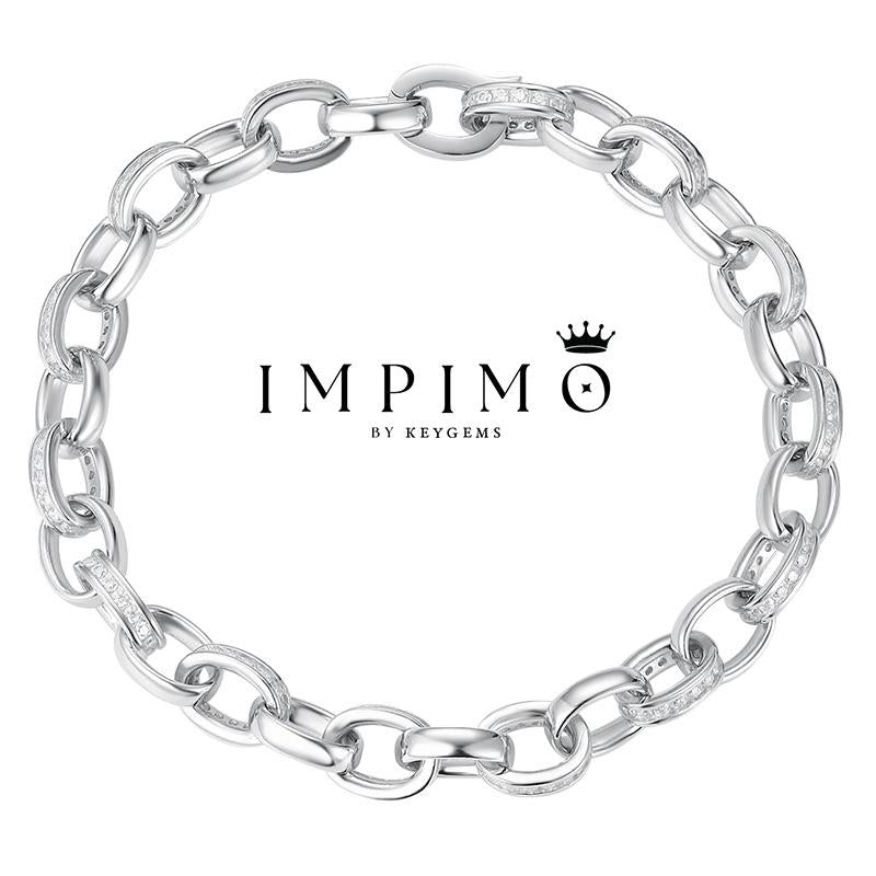 Impimo 2 CT (Total) Moissanite Round Cut Bracelet