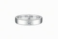 Impimo 0.3 CT Moissanite Round Cut Ring