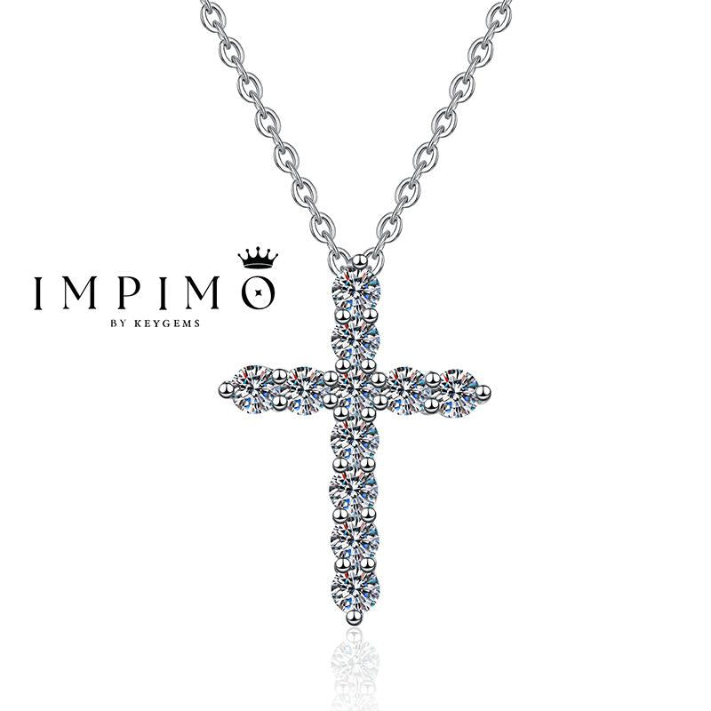 Impimo 1.1/1.6 CT (Total) Moissanite Round Cut Pendant