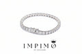 Impimo Moissanite Over 11 CT Round Cut Tennis Bracelet