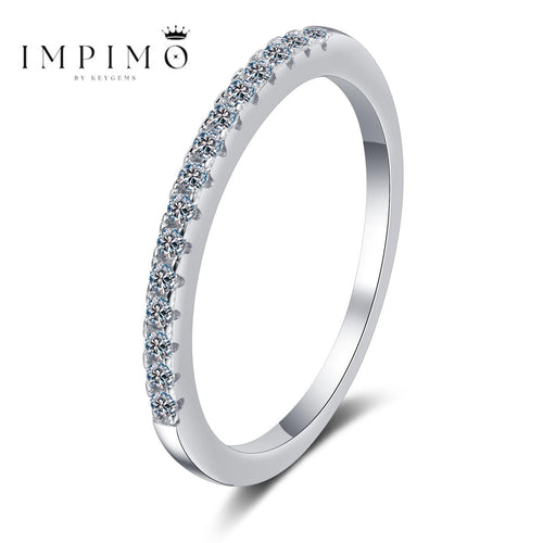 Impimo 0.25 CT Moissanite Round Cut Ring