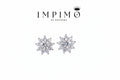 Impimo 1/2 CT (Total) Moissanite Round Cut Earrings