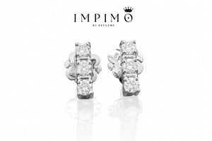 Impimo 0.7 CT (Pair) Lab-Grown Diamond Round Cut Earrings