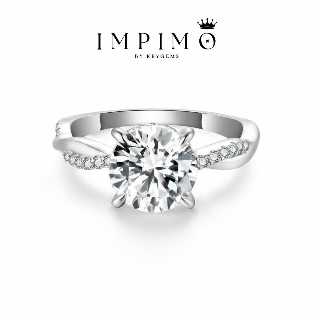 Impimo 2 CT Moissanite Multiple Shape Ring