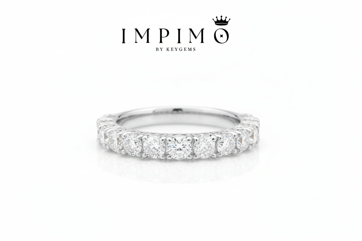 Impimo 1.3 CT Lab-Grown Diamond Round Cut Ring