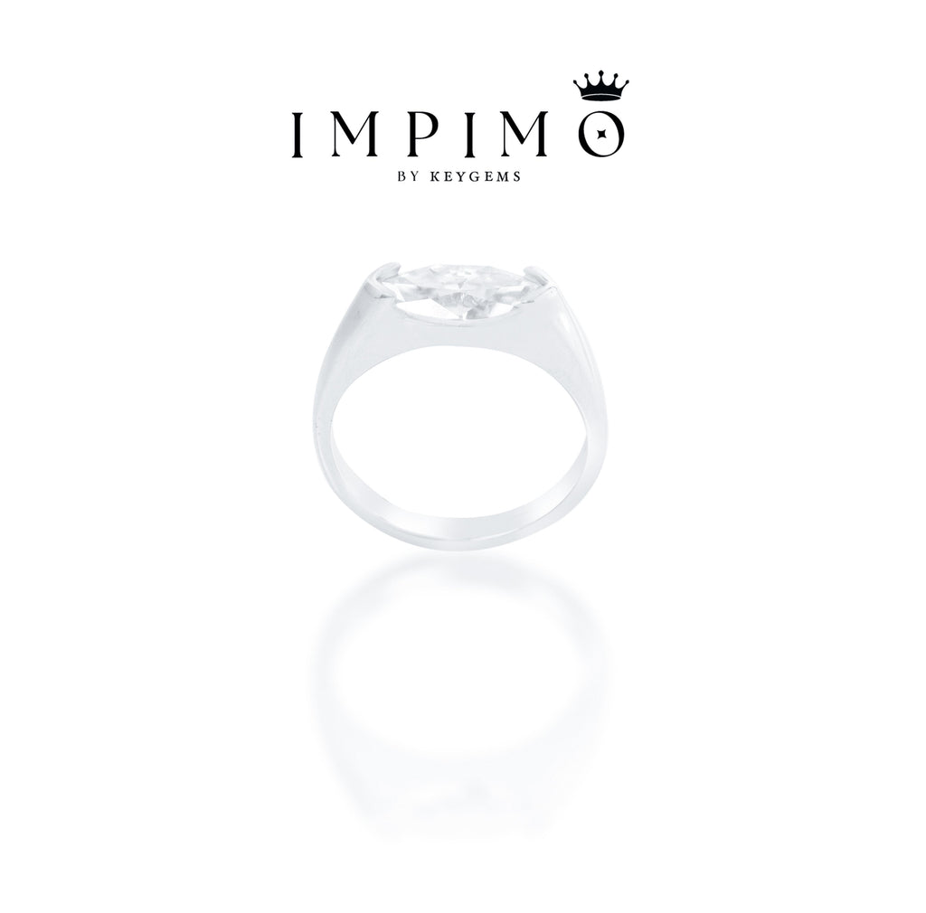 Impimo 1/2 CT Moissanite Marquise Cut Ring