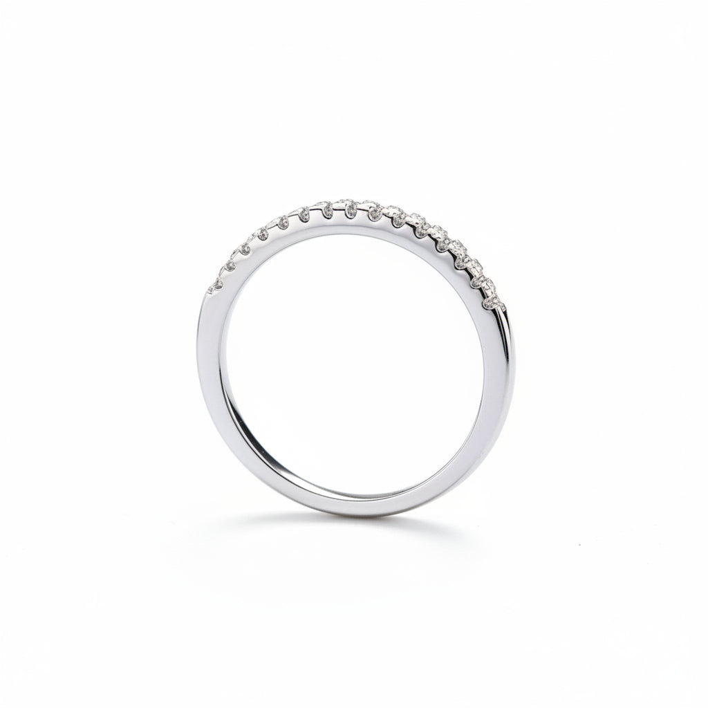 Impimo 0.25 CT Moissanite Round Cut Ring