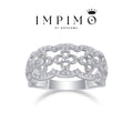 Impimo 0.7 CT (Total) Moissanite Round Cut Ring
