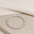 Impimo 2 CT (Total) Moissanite Round Cut Bracelet - 925 Sterling Silver with 18K White Gold Plating | additional view